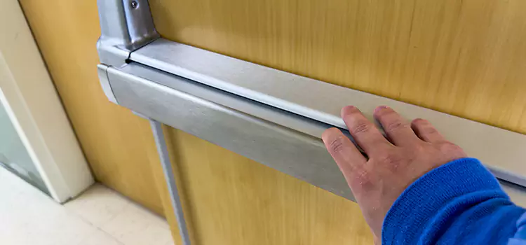 Installing a Push Bar on a Door Pomona